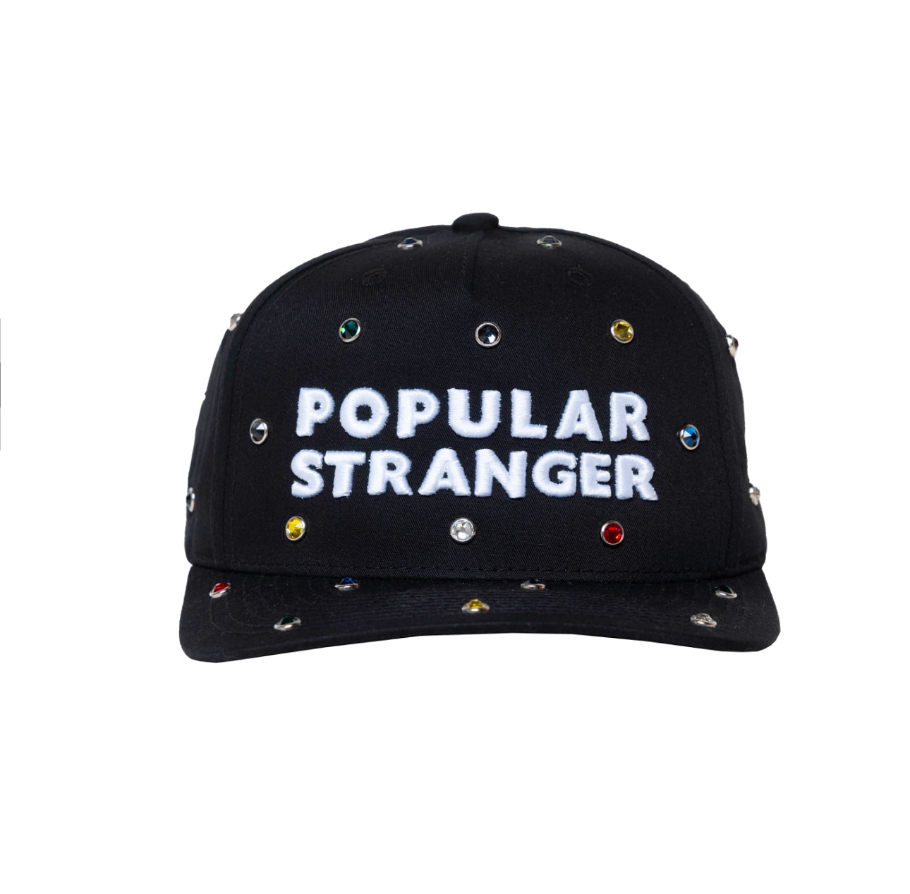 Popular Stranger Bejeweled Hat (Black)