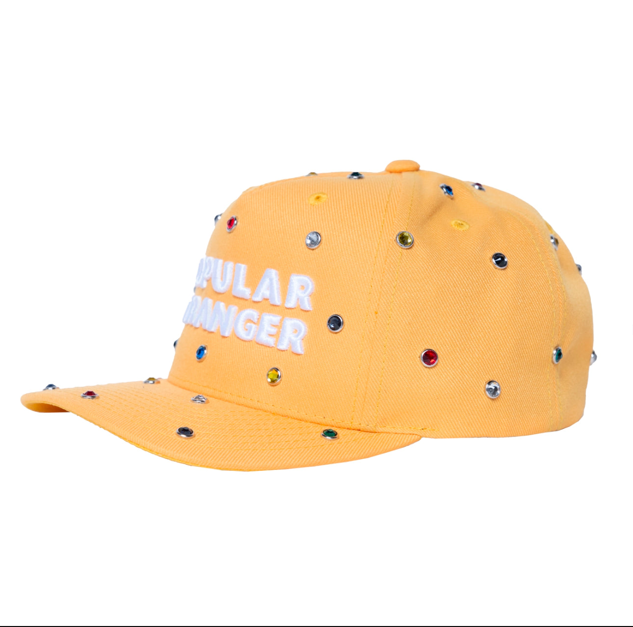 Popular Stranger Bejeweled Hat (Yellow)