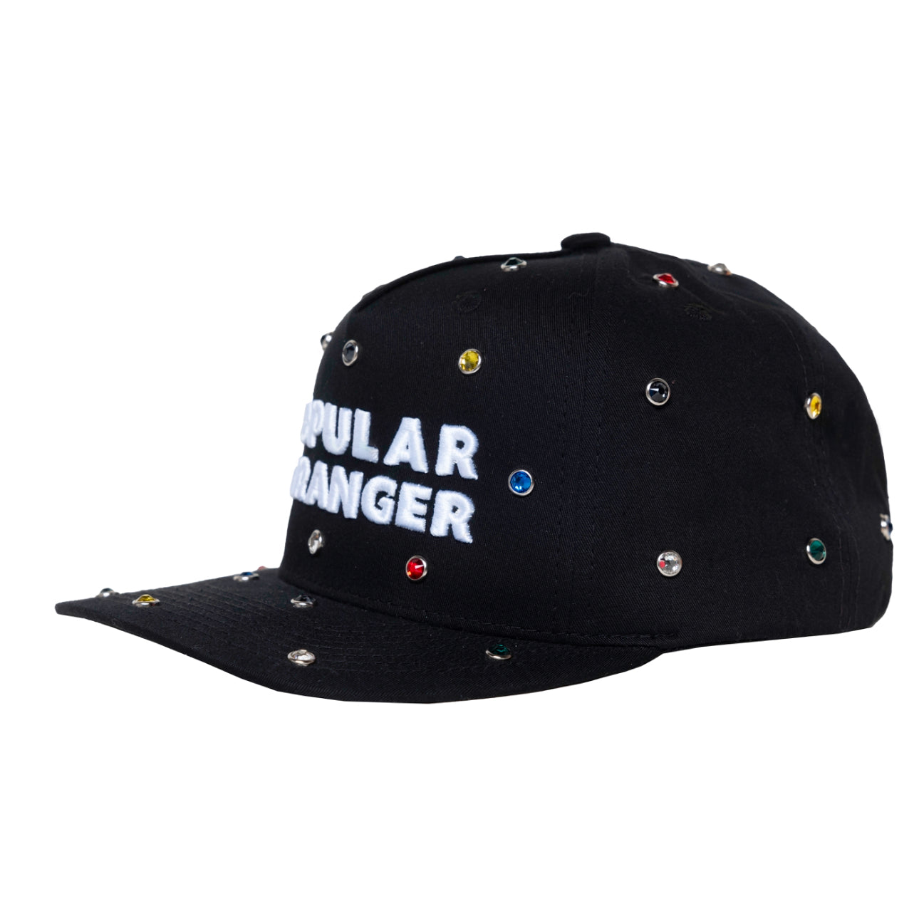 Popular Stranger Bejeweled Hat (Black)