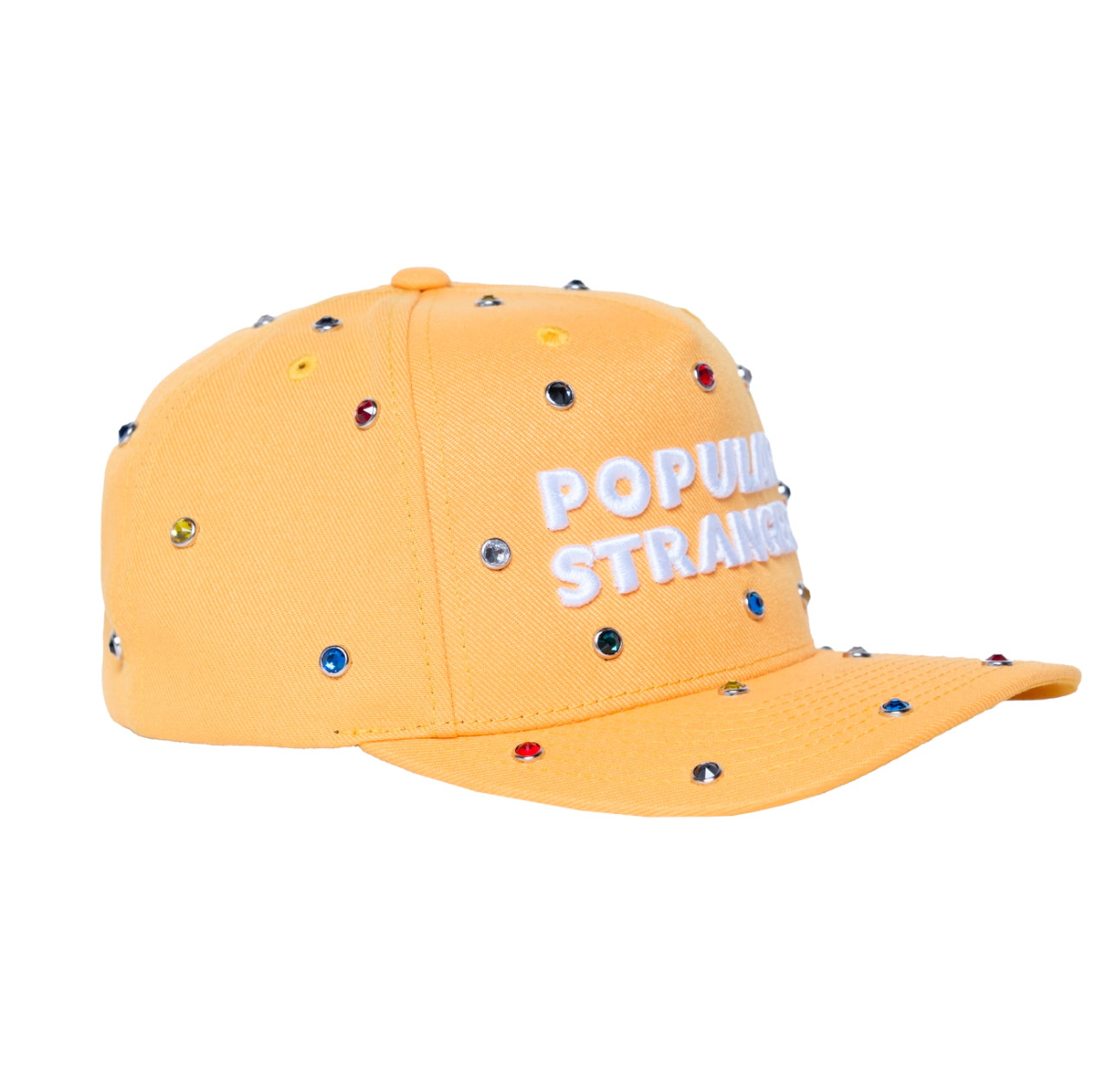 Popular Stranger Bejeweled Hat (Yellow)